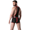 LEADER Body Singlet BRUT Noir-Rouge